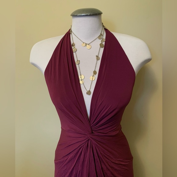 SEXY Vintage BCBG plunge neck Dress - Picture 2 of 8